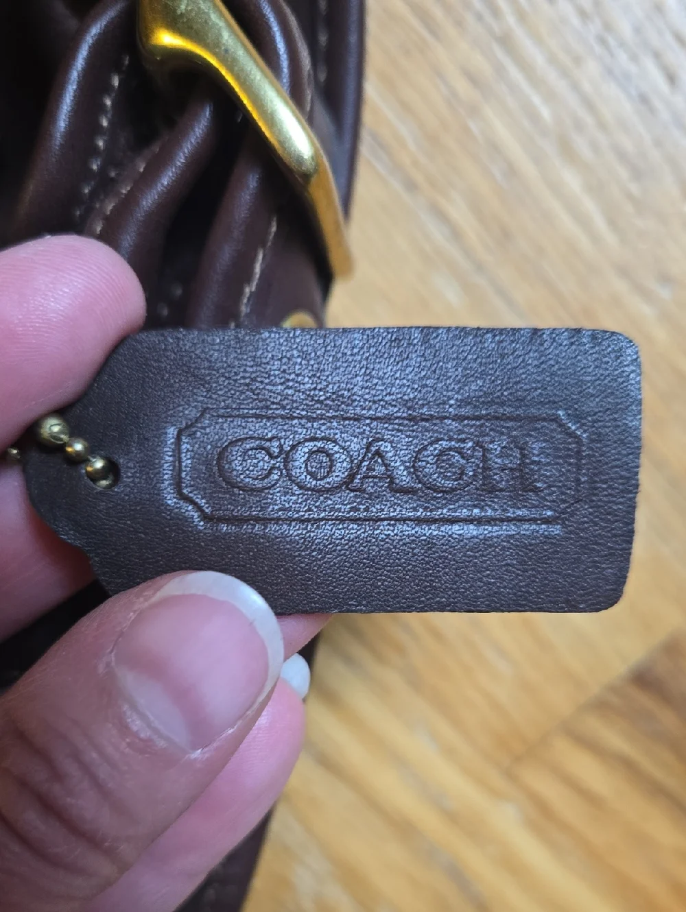 Vintage 90s Coach 9951 brown leather Patricia's Legacy shoulder crossbody bag - Picture 8 of 11